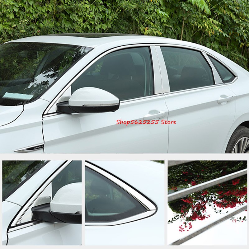 Car Center Pillar Sticker Carbon Fiber Pattern B Pillar Sticker Exterior Decoration For Volkswagen Jetta MK6