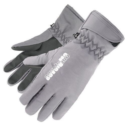 Handschuhe warm Und Samt Winter draussen Reiten Ski Handschuhe Graffiti Sport Wasserdicht Nicht-Unterhose Bergsteigen Touchscreen Handschuhe: eins Größe grau / L