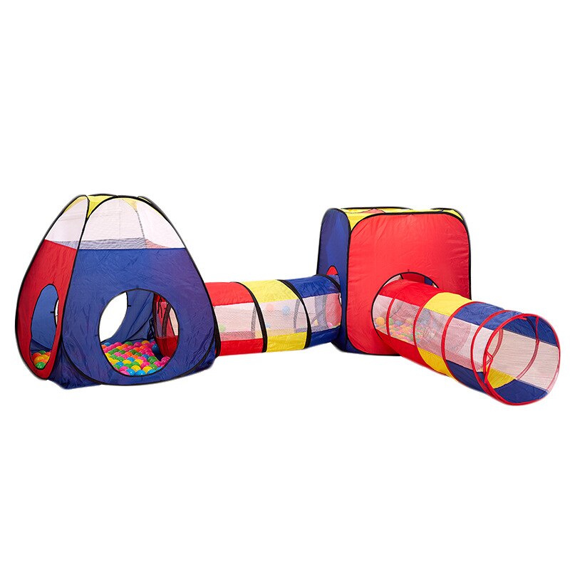 Portable 3 In 1 Spaceship Children&#39;s Tent Tipi Dry Pool Rocket Ship Wigwam Tent For Kids Ball Pool Box Children&#39;s House Ball Pit