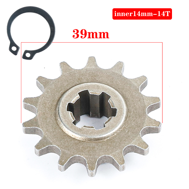 Mini Dirt Bike Pit T8F 2 temps, 11 14 17 20 dents, vtt Minimoto 49CC, chaînes, variateur d&#39;embrayage, tambour, boîte de vitesses, pignon: T8F-14T