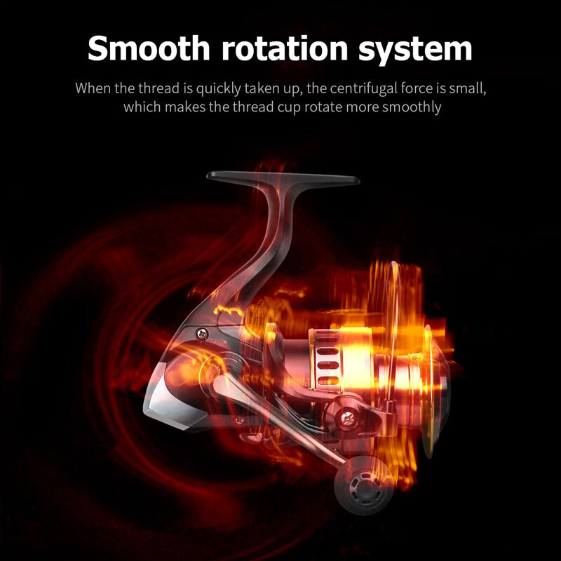 LINNHUE-carrete de pesca ultraligero, 1-7000 sedal de carrete de Pesca, cebo de fundición, carrete de pesca de carpa, accesorios de pesca de velocidad 5:2:1