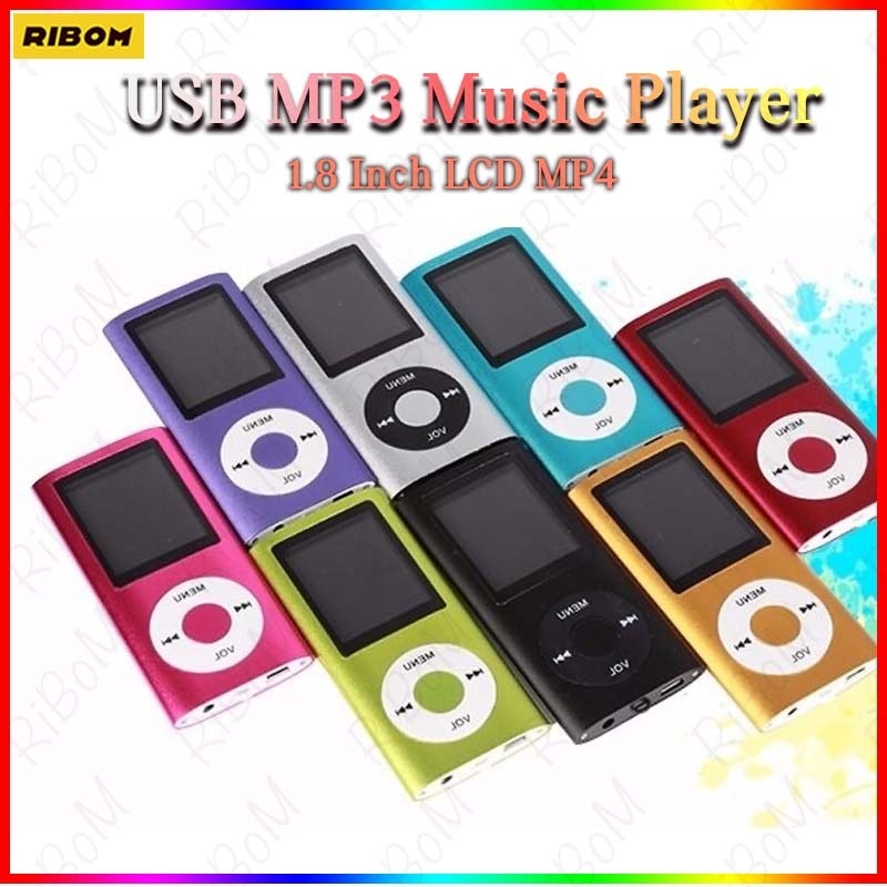 Sports Cute FM Radio Mp3 Mp4 Player Portable With 1.8" LCD Support Music Video Media Mp3 Players For IPod Style