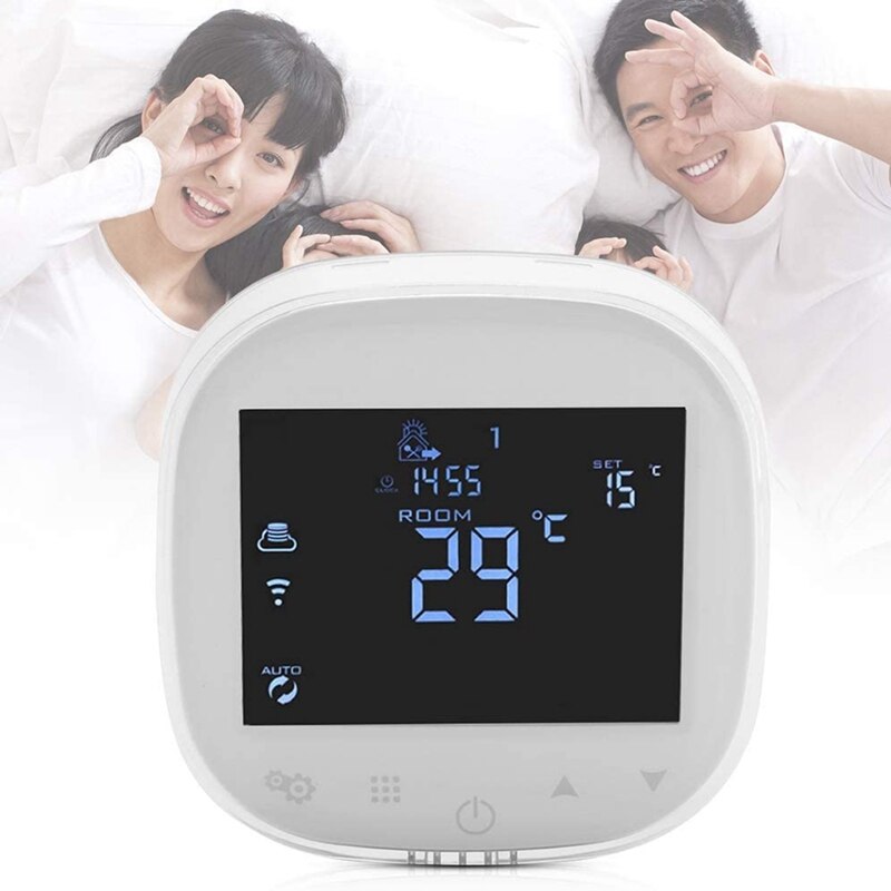 Wifi Programmable Thermostat for Home Digital Contact Sn Temperature Control Humidity Sensor 90-240V