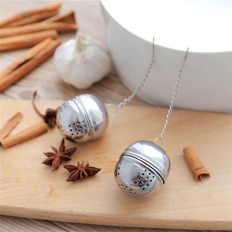 Tea Infuser Stainless Steel Ball Loose Tea Leaf Strainer Herbal Spice Filter Diffuser