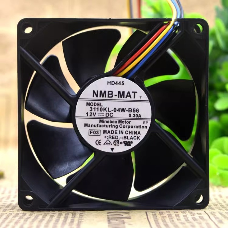 Original Kühler lüfter für nmb 3110kl-04w-b56 8cm 0,30 12v 0,5a geräuschloser Lüfter 80*80*25mm