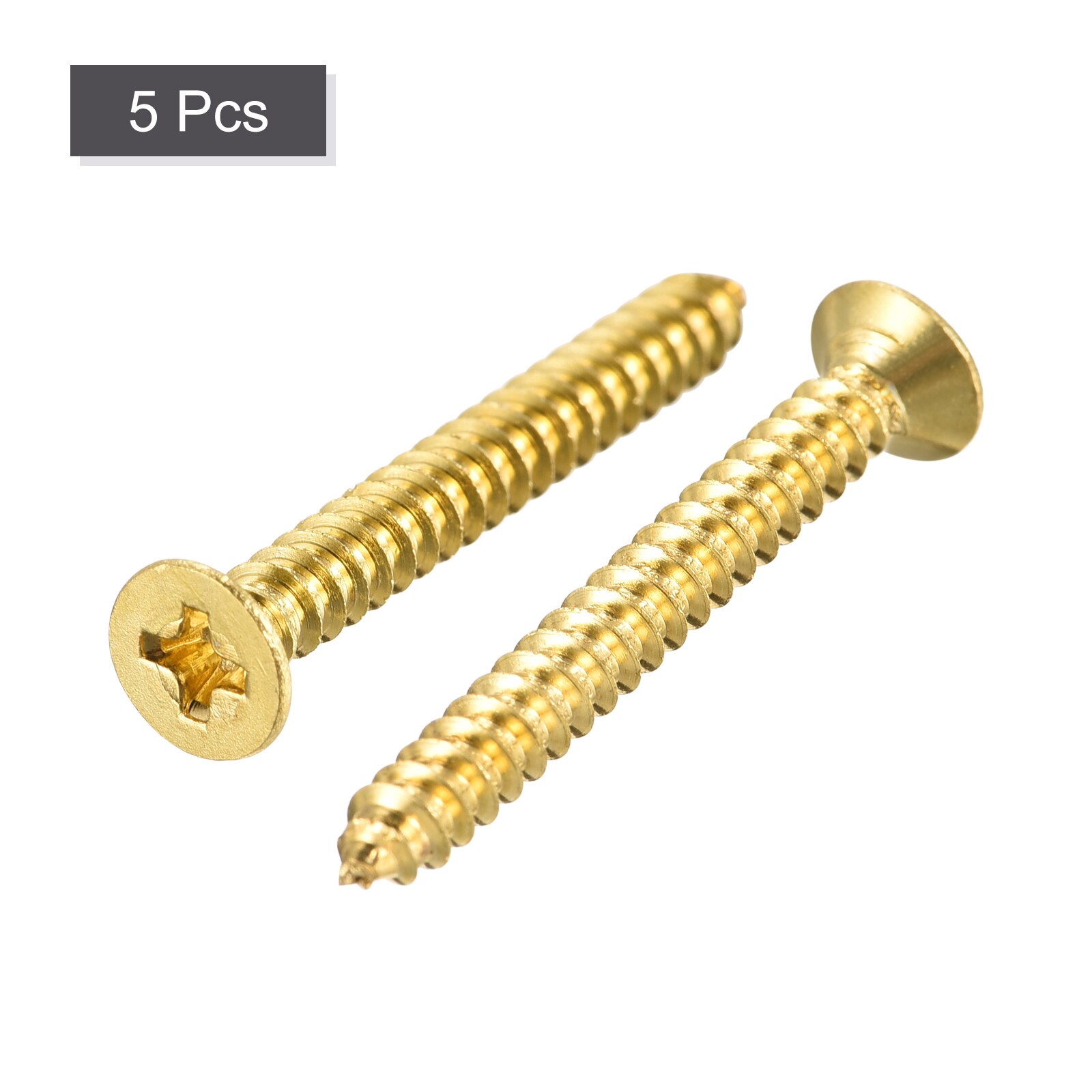 100mm Furniture Wood/Timber Connector Screws Hex Drive Steel Flat