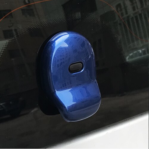 For Mercedes Smart 453 Fortwo ABS Plastic Car Trunk Door Handle Cover Stickers Exterior Decoration Modification Car Styling: Blue