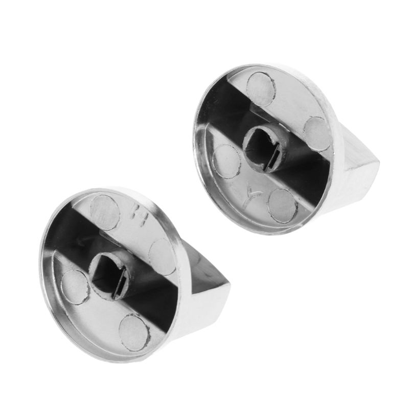 2 peças interruptor fogão a gás botão metal fogão forno controle cozinha universal envio direto