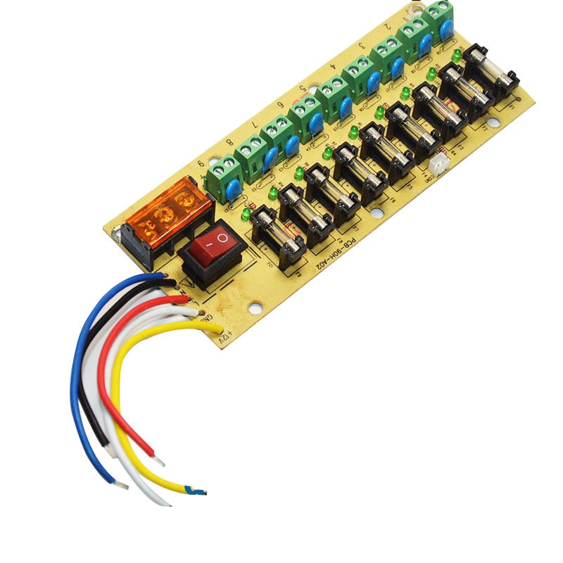 12V DC power distribution 9-manier 18 manier printplaat terminal blok voor schakelende voeding elektriciteit stroom bedrading LED schakelaar