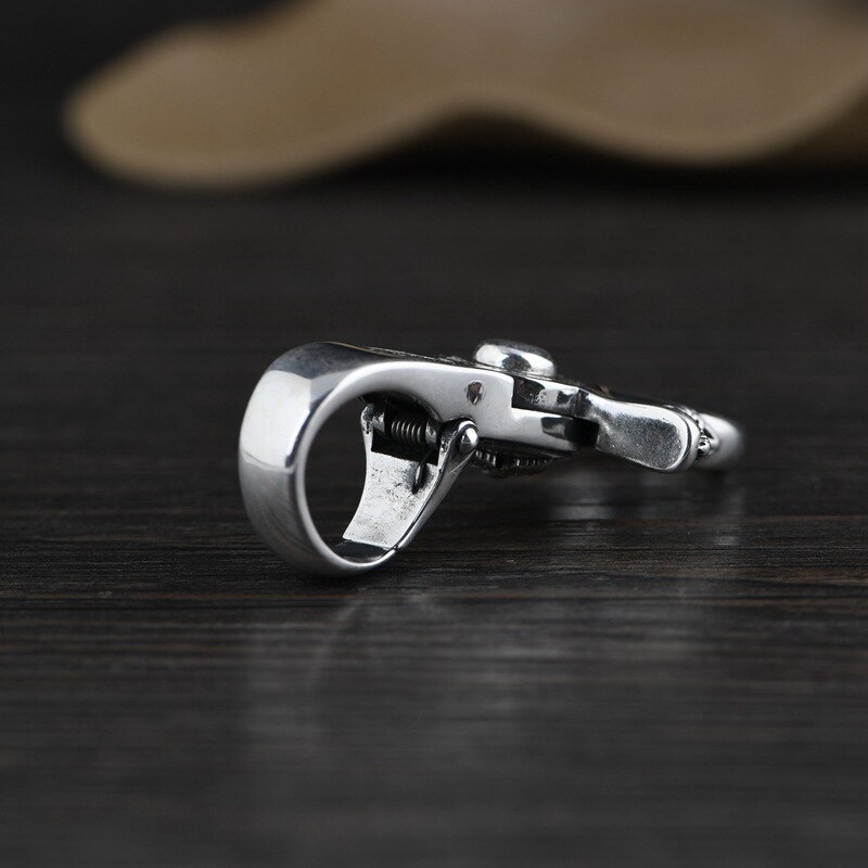 Ciondoli in argento sterlina BOCAI S925 2022 nuovo la moda Vajra pestello Siz catene per mantra sillaba puro Argentum amuleto di sicurezza per uomo