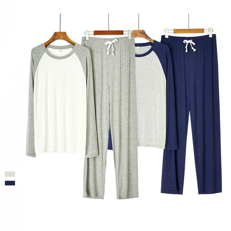 Simplicity Woman Homewear Spring Autumn Woman Sleepwear 2 Piece Pajama Set Couple Pajamas Sleepwear