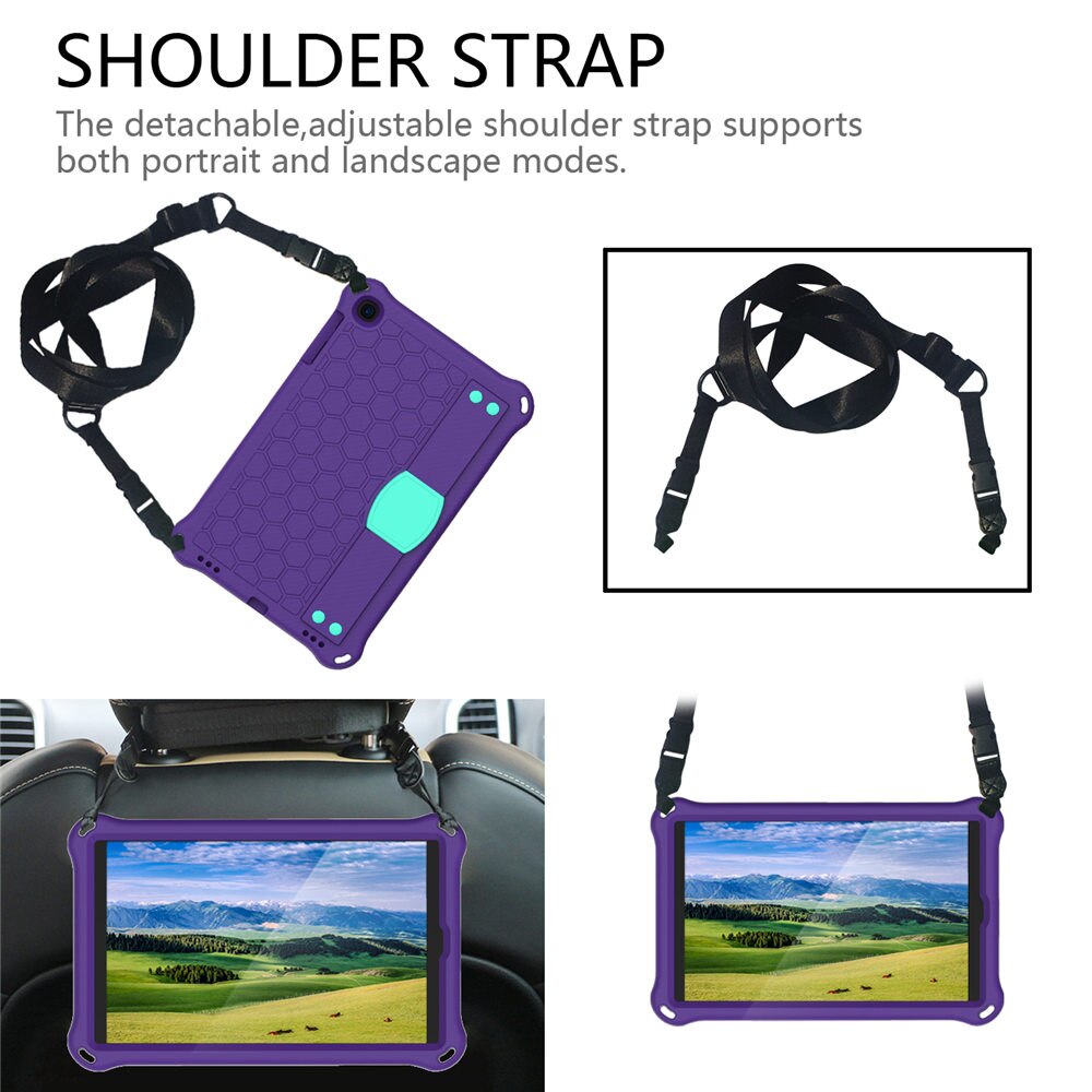 EVA Tablet PC Cover Case For Samsung Galaxy Tab A 10.1inch T510 T515 Full Body Protective Shell Hand Grip Shoulder Strap