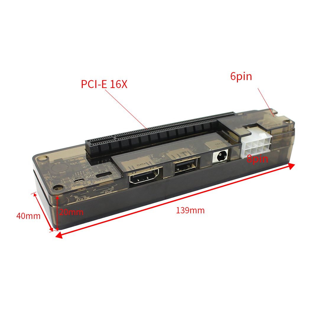 EXP GDC-tarjeta de vídeo externa para ordenador portátil, Mini PCI-E/para NGFF M.2, versión de interfaz clave, tarjeta gráfica, estación de acoplamiento