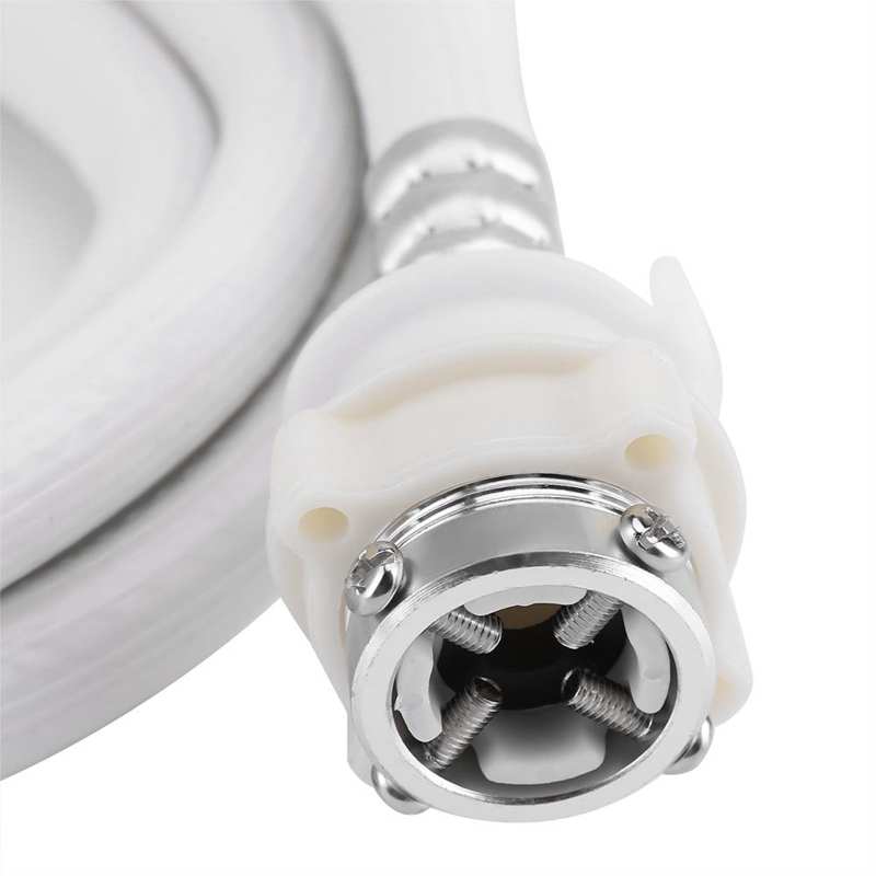Washing Machine Water Inlet Hose Washer PVC Pipe Tube Connector White Color Long Length