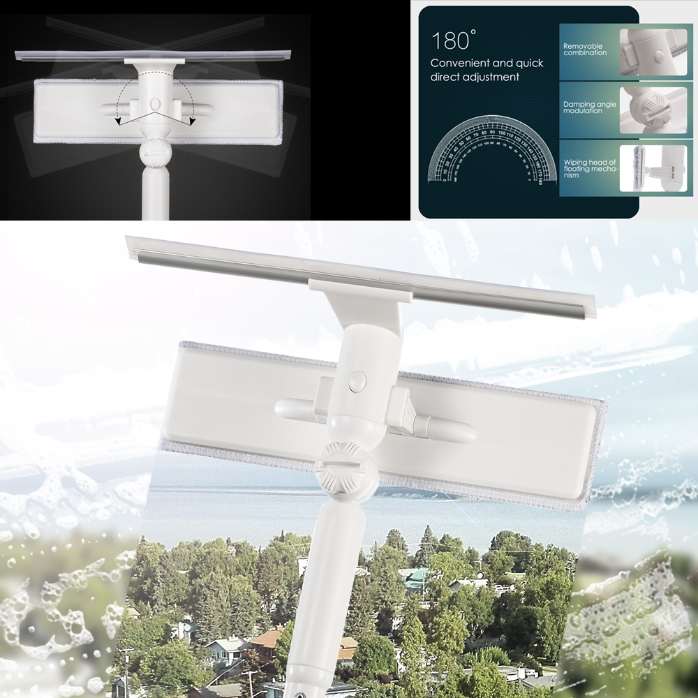 Upgraded Telescopic High-rise Window Cleaning Glass Cleaner Brush for Washing Window Dust Brush Household Cleaning Tools