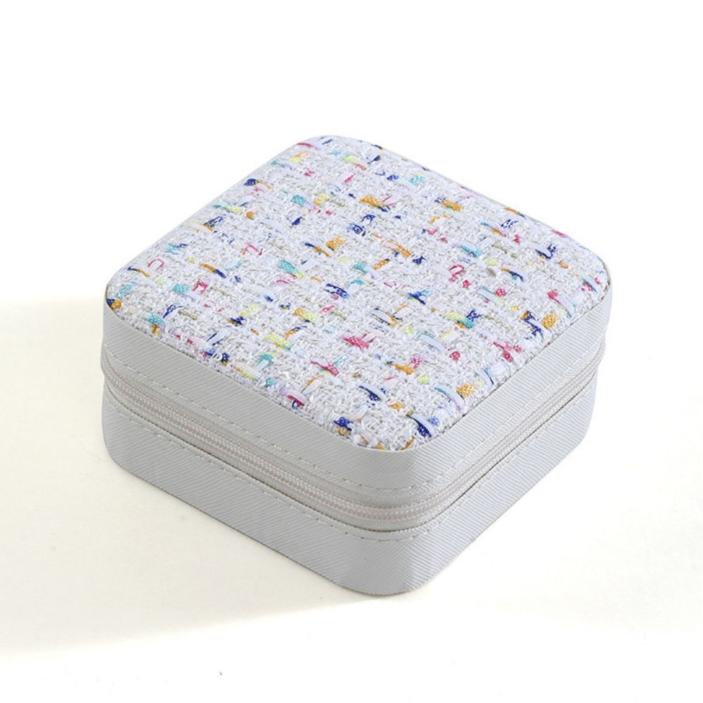 Boîte de rangement de bijoux Portable, boîte de rangement de bijoux de voyage élégante avec Solution à plusieurs compartiments pour femmes: Orange