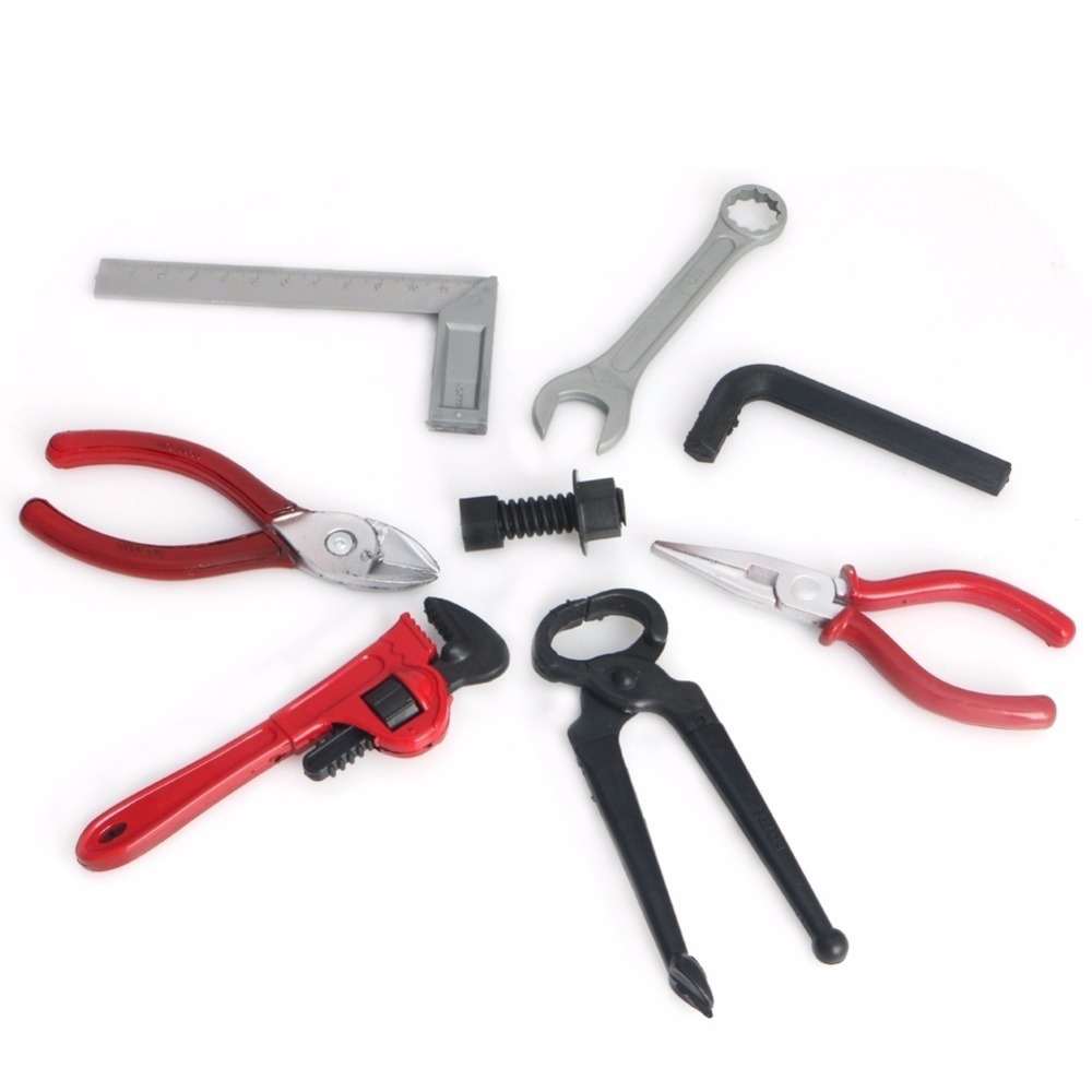 Neue 14 teile/paket Pretend Play Werkzeug Set Kunststoff Garten Gebäude Tool Kits Set Kinder DIY Spaß Bau Pädagogisches Spielzeug