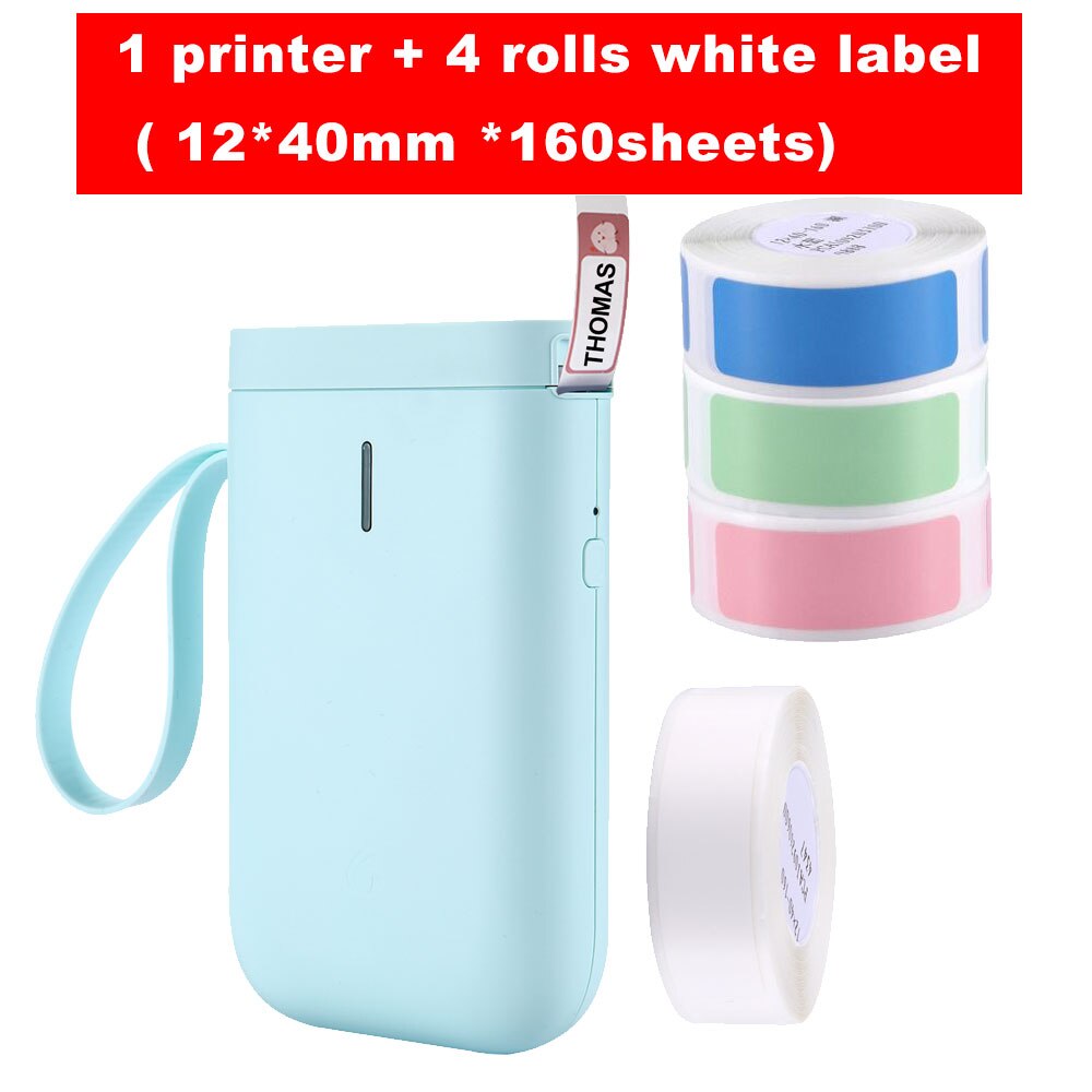 Niimbot D11 Draadloze Label Printer Draagbare Bt Thermische Label Printer Thuisgebruik Kantoor Snelle Afdrukken Printer: Green Package C