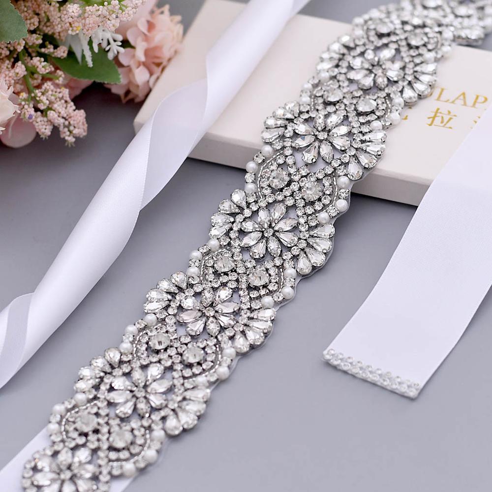 Sparkle Wide Rhinestone Belts For Women Pearl Wedding Belts Plus Size Bride Sash Belt Wedding Waist Belt Jeweled Belt for Dress