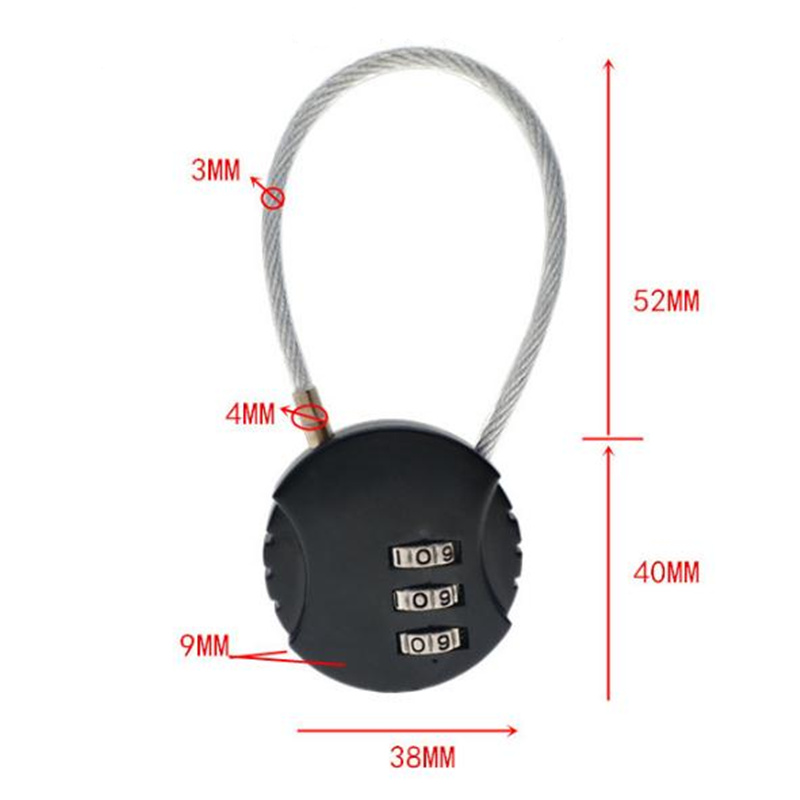 Zinc Alloy Mini Password Lock Padlock Luggage Backpack Security Lock Anti-theft Combination Code Number Lock Travel Accessories