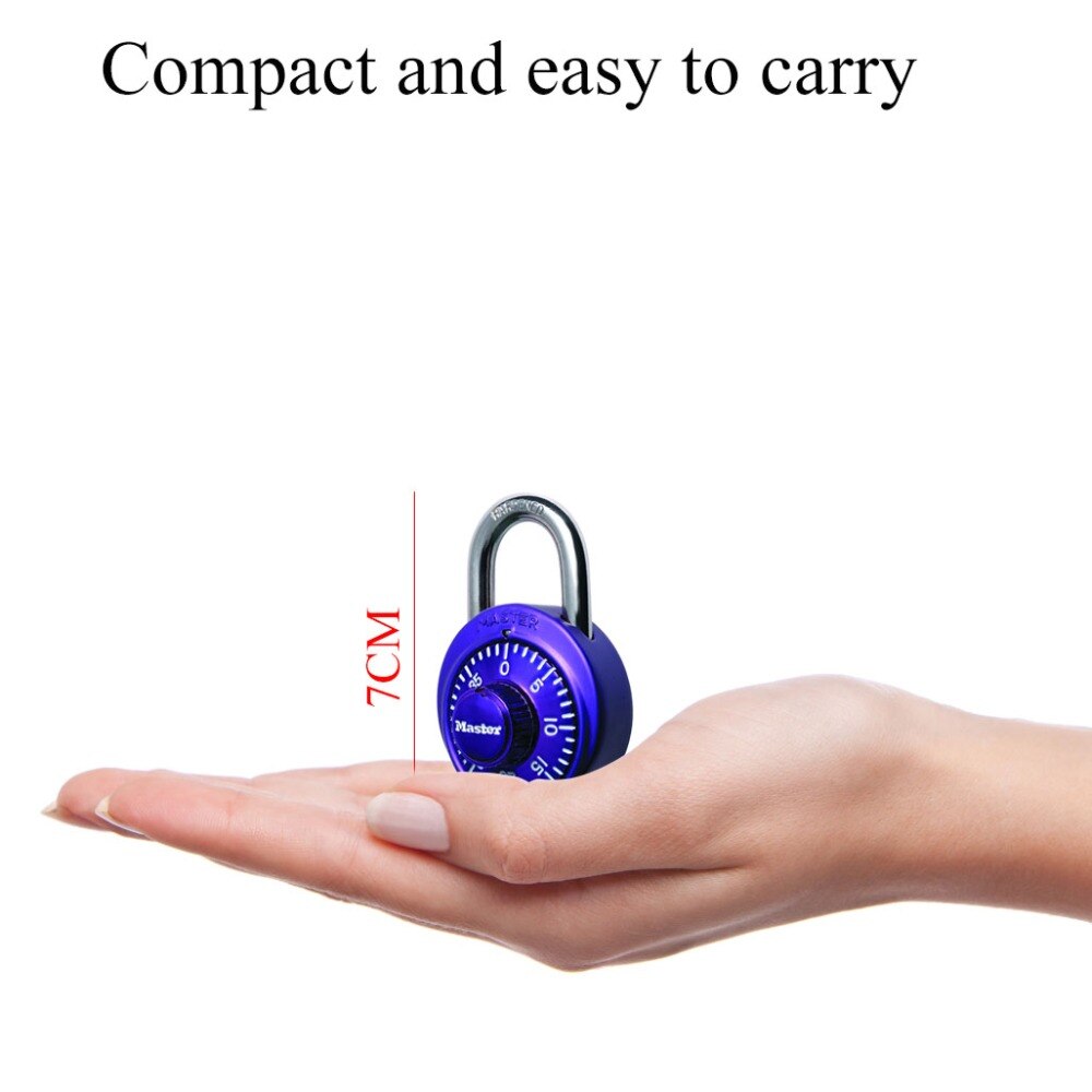 Master Lock High Safety Portable Combination Padlock Cabinet Storage Units Lock Luggage Backpack Lock