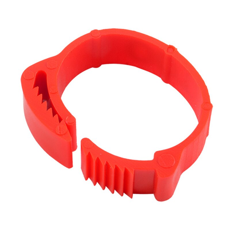 100 pcs/package Bird And Pigeon Foot Ring Color Identification Ring Opening Poultry Foot Set Foot Identification Tool: red