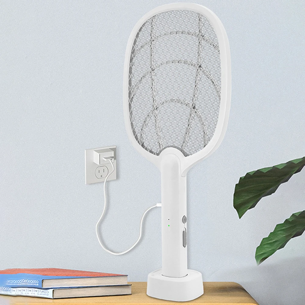 Muggen Killer Lamp USB Oplaadbare Elektrische Opvouwbare Muggen Killer Racket Vliegenmepper Repellent Lamp Zapper Insecten Racket
