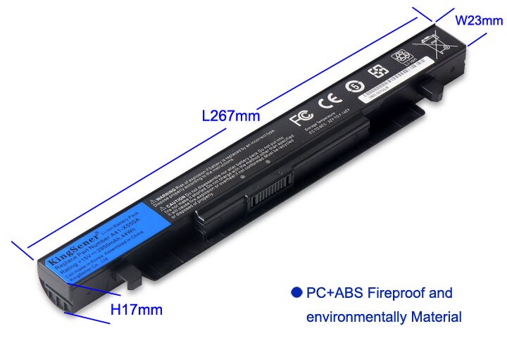 Batería de portátil Kingsener para Asus A41-X550A X550C X452E X450L X550 A450 A550 F450 F450 R409 R510 X450 F550 F552 K450 K550 P450