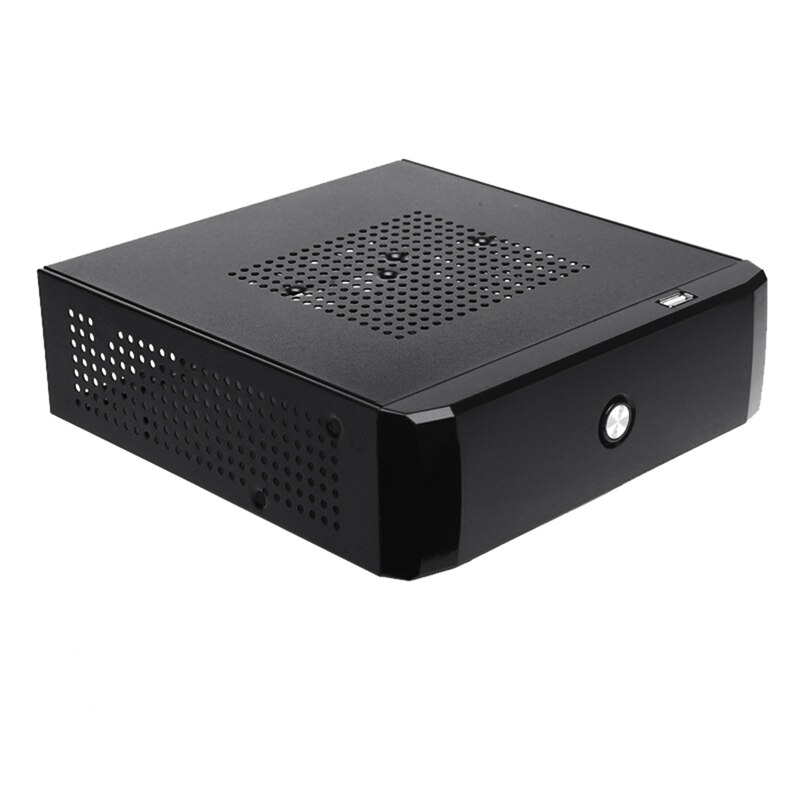 Desktop Power Gaming HTPC Host 2.0 USB Mini ITX with Radiator Hole Computer Case & T5 Thin Mini ITX Computer Case