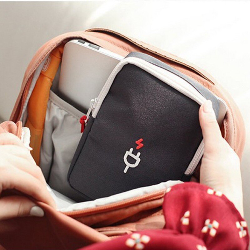 Draagbare digitale tas datalijnen powerbank pakket draagbare multifunctionele reistas koffer accessoires benodigdheden organizers