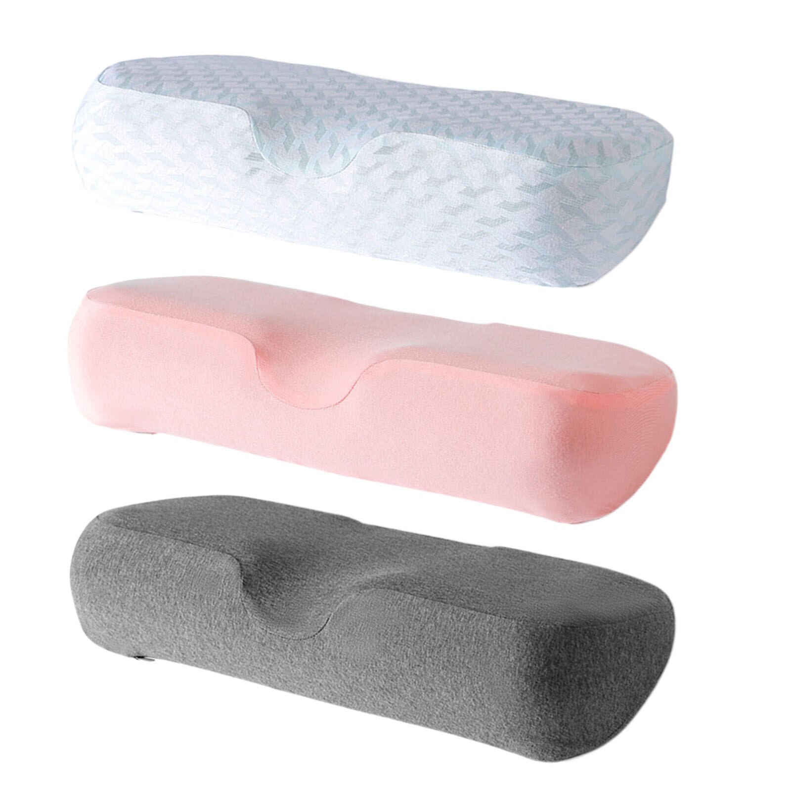 Cervical Pillow Round Memory Foam for Neck Pain Side Sleepers Stress Relief