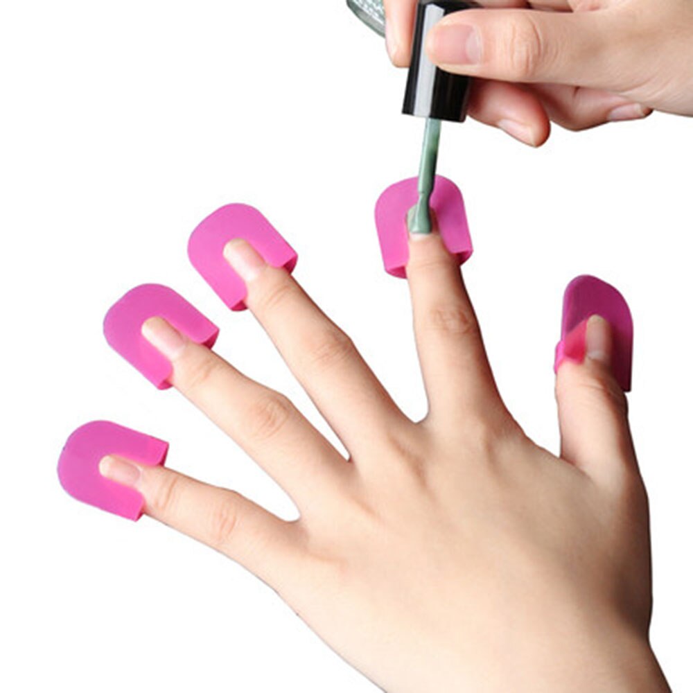 26 stk negleforlængerstencil negleformbeskytter dæksel spildsikkert fransk manicure neglelak skabeloner nail art værktøjer 10 størrelser
