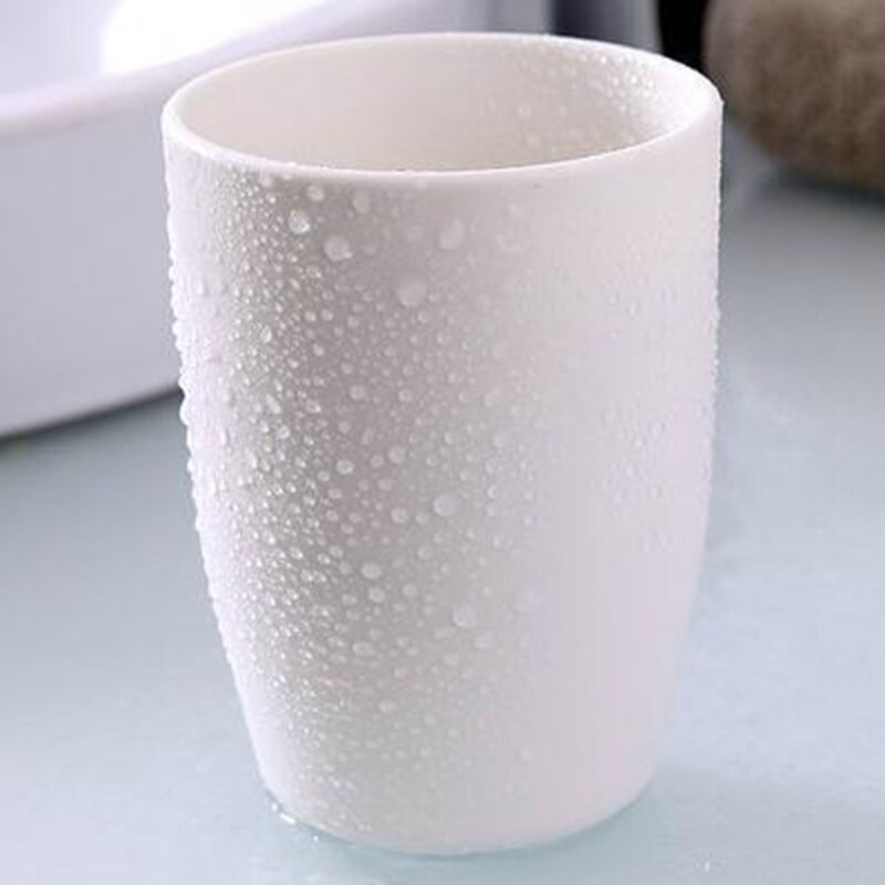 Eco-friendly Thick Circular Cup Toothbrush Holder Rinsing Tooth Mug Cup reusable plastic cups plastic cups for drinking xicara: White