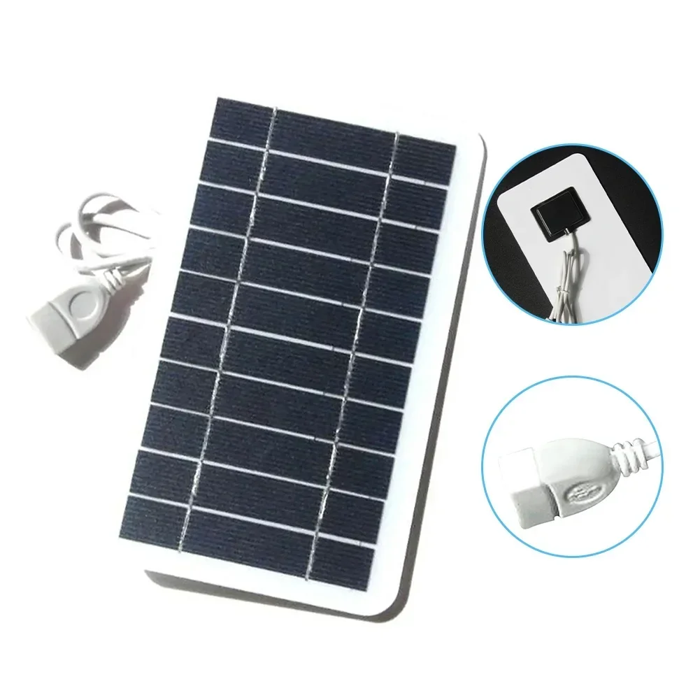 5v 5w aurinkopaneeli kannettava aurinkolatausalusta usb-turvallisella latausvakauttimella akkulaturi ulkokäyttöön matkapuhelimen virtalähde