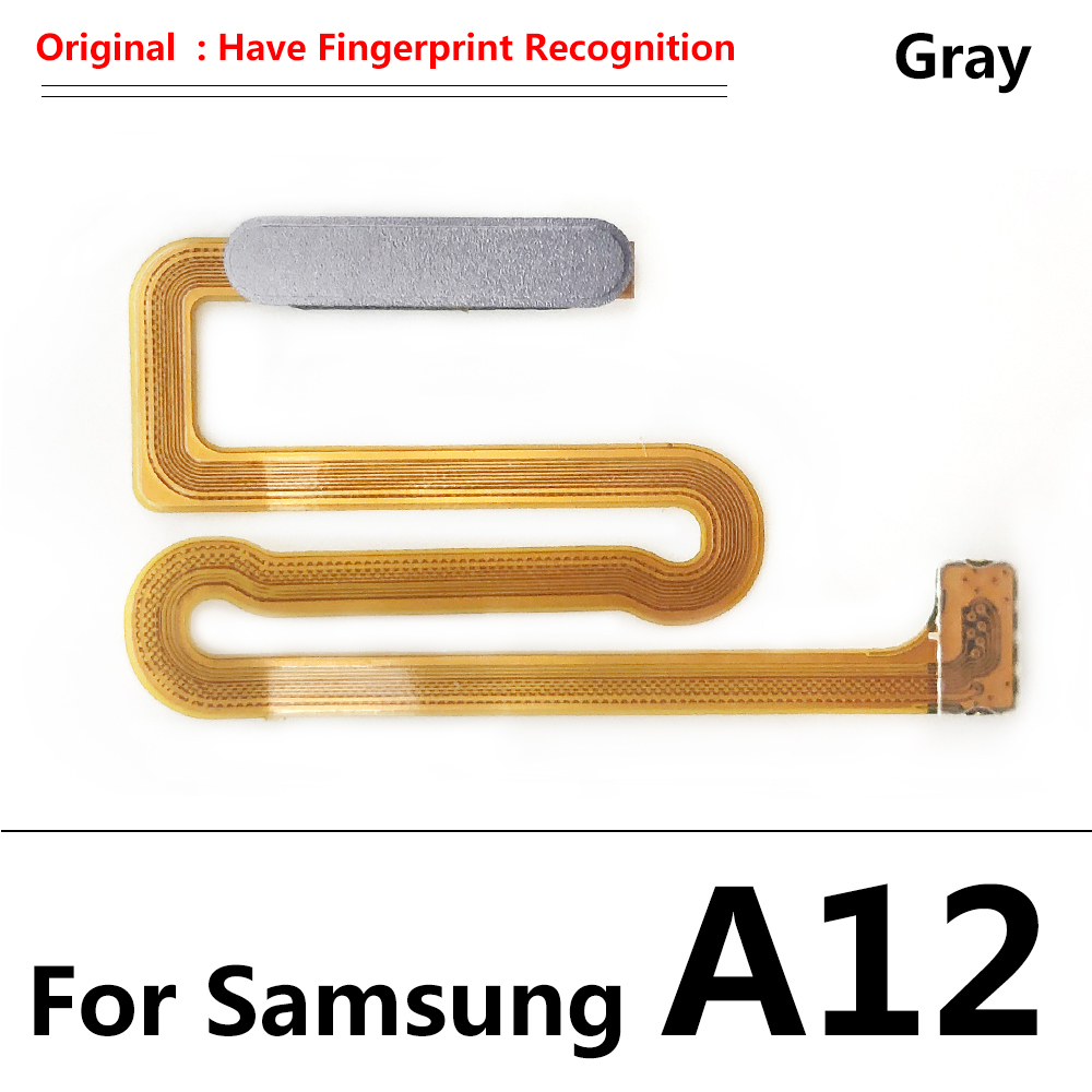 Capteur d&#39;empreinte digitale tactile Original, ruban de câble flexible, pièces de rechange pour Samsung Galaxy A12 A125 A125F