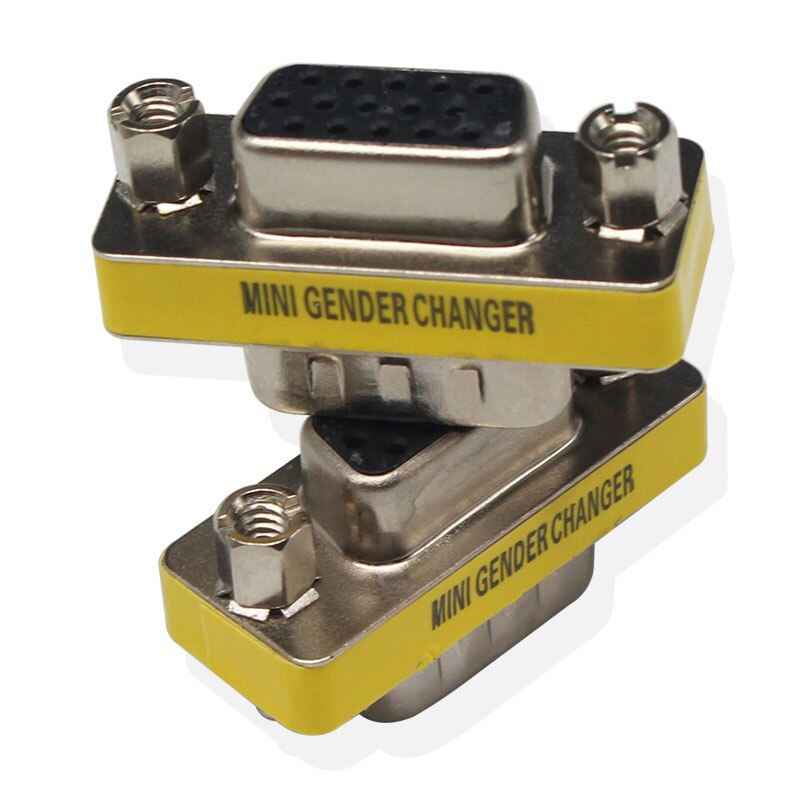 VGA Adapter Male to VGA Female Mini Gender Changer For PC TV Notebook Monitor STB Projector DVD