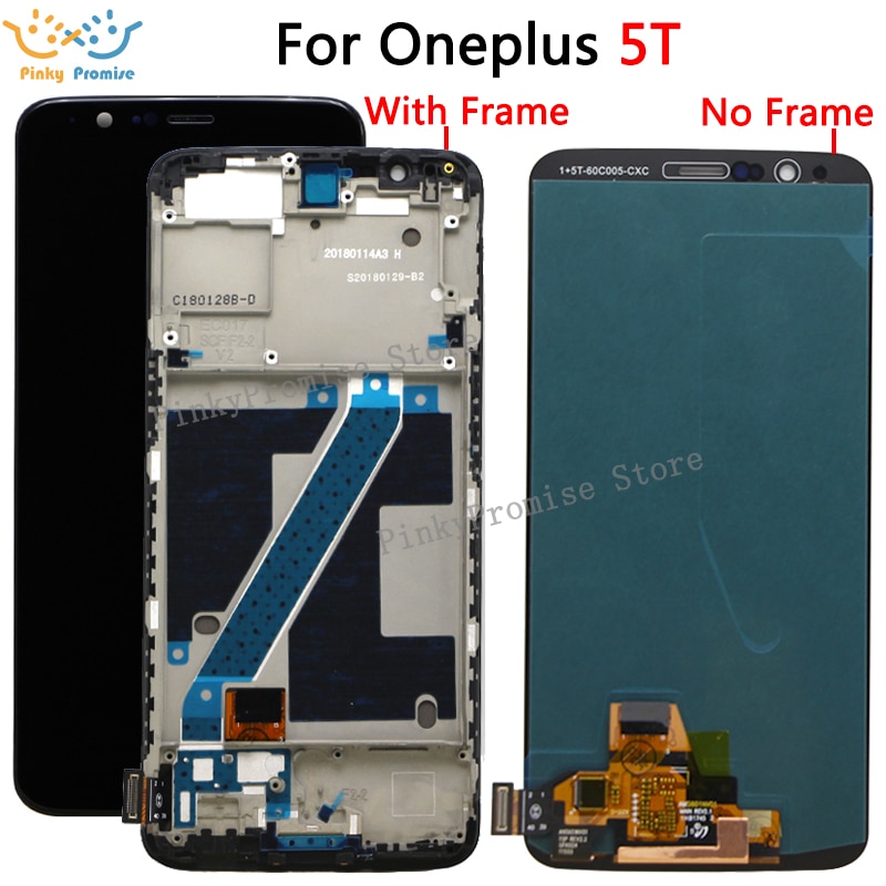 100% Getest Oled Voor Oneplus 5T A5010 Lcd Touch Screen Digitizer Vergadering 2160*1080 Frame Met Gereedschap