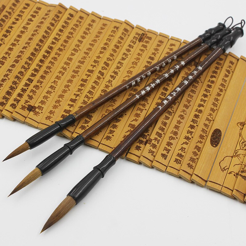 3 Stuks Diverse Maat Chinese Kalligrafie Schrijven Kwast Pen Voor Studenten Vrienden Verjaardag Festival Kunst Levert