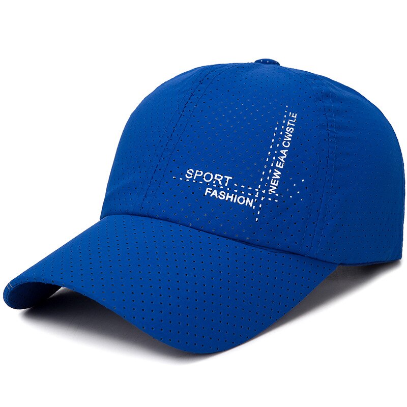 Berretto Donna Uomo Estate Primavera fuori le porte Caps Donne Lettera Solido Adulto Coppie Tappo Esterno Protezione di Sport Del Cappello con visiera: sapphire