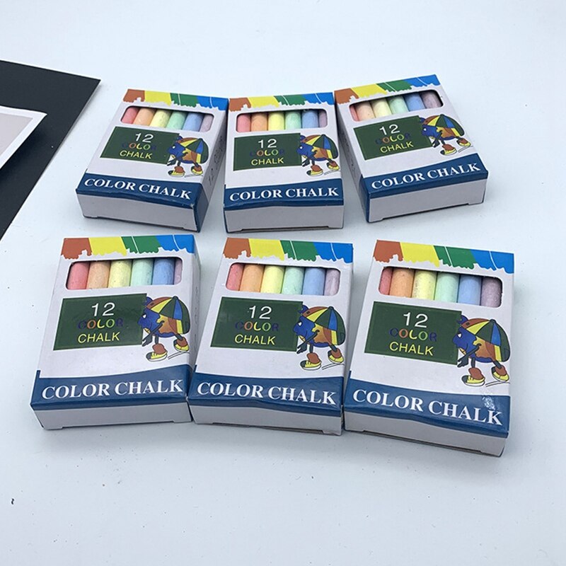 240PCS Dustless Teacher Colour Chalk Pen Drawing Chalks for Blackboard Stationary Office School Supplies