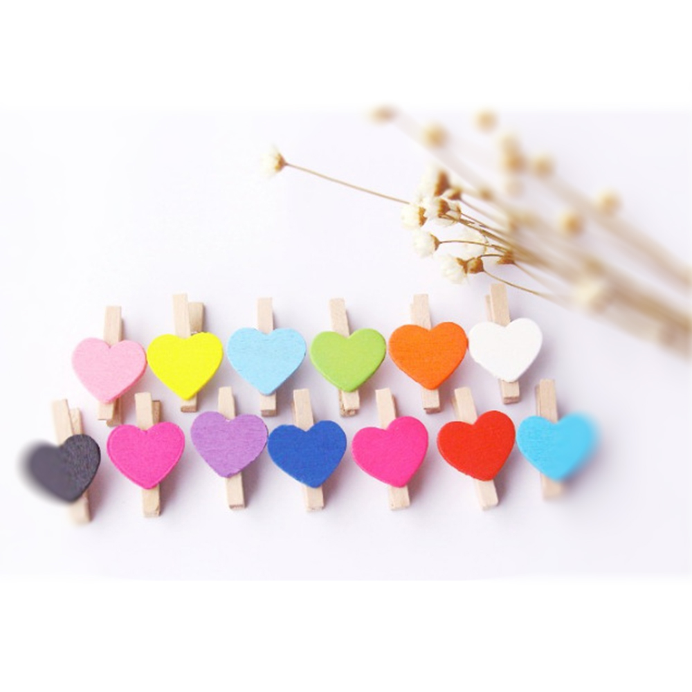 10 stücke Mini liebe holz kleidung foto papier nagel Stift clothespin handwerk postkarte Halfter familie hochzeit dekoration, DIY zubehör
