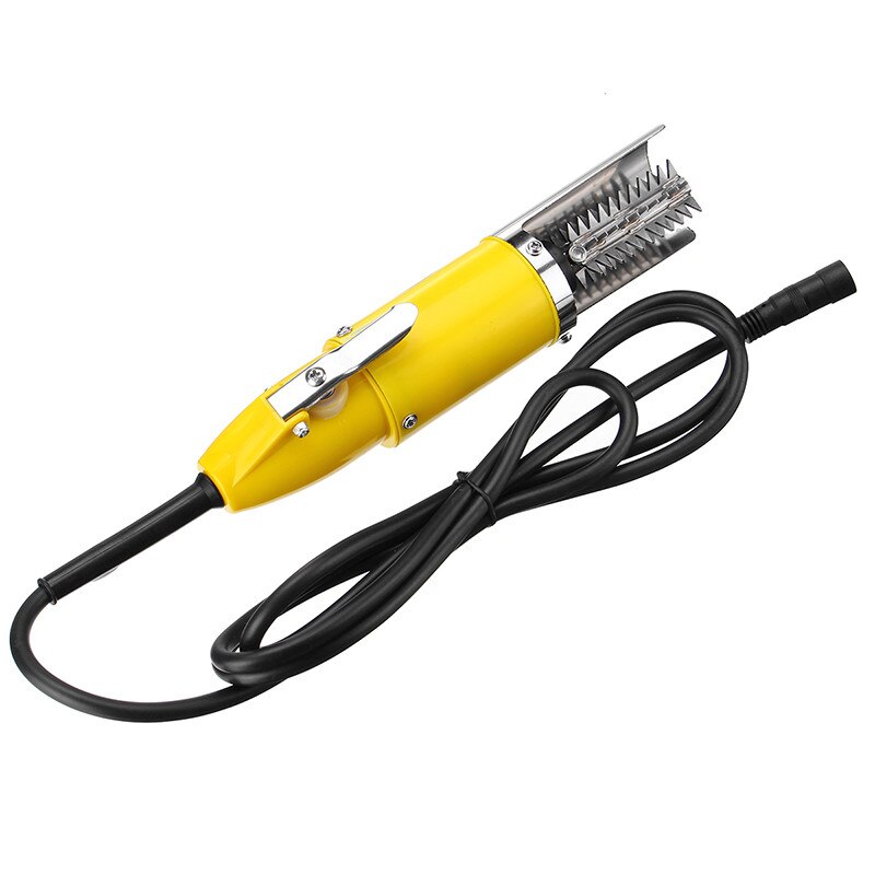 110-220V/12V/24V 120W Electric Fish Scaler Waterproof 6 Blades Fish Remover Cleaner Descaler Scraper Seafood Tools