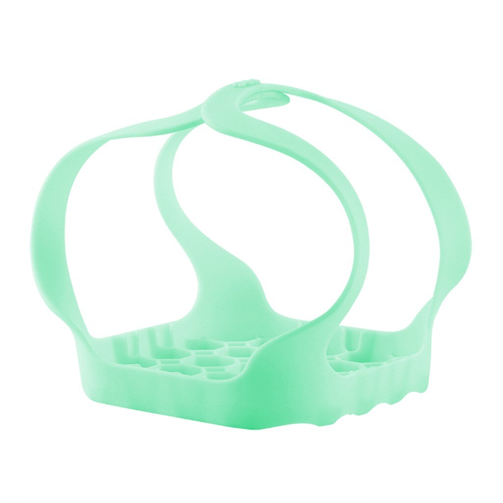 Silicone Roasting Rack Durable Bakeware Sling Trivet Oven Baking Food Rack Set For Kitchen Cooking Steam Holds Roasting Rack: Green 