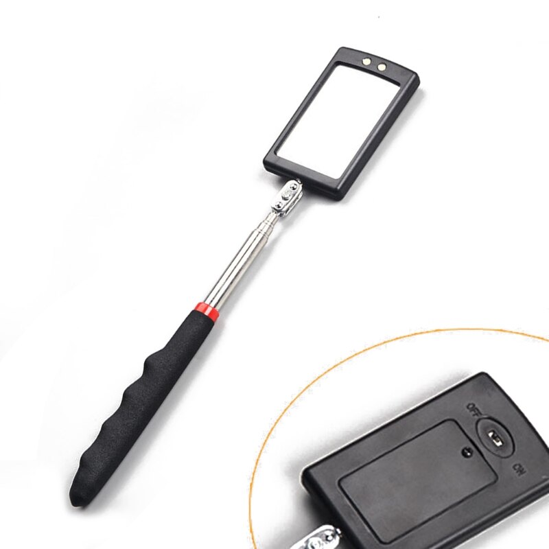 Extensible Miroir D'inspection, LAMPE À LED D'endoscope, 360 ° Rotation rétractable Éclairé Outil Pour mécanicien, un Inspecteur en bâtiment