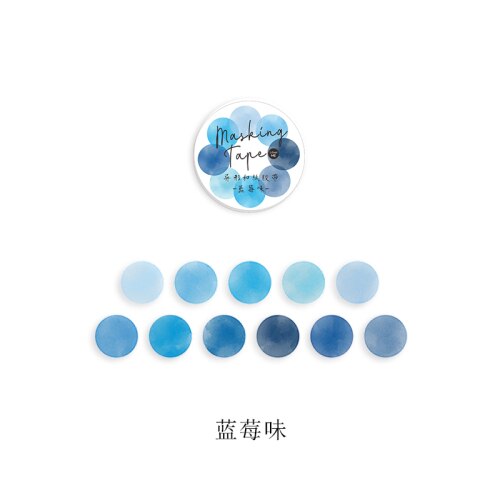 Stickers ronds colorés bonbon pour Scrapbooking, en papier coloré bonbon, ruban de décoration en Washi, papeterie créative pour fournitures scolaires, 100 pièces: 4