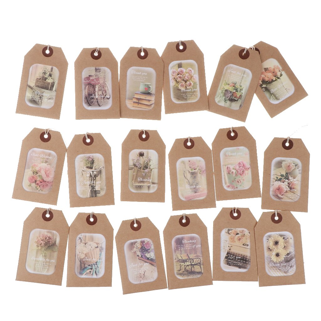 18 Pack Wedding Birthday Greeting Cards Mini Cards with Envelope