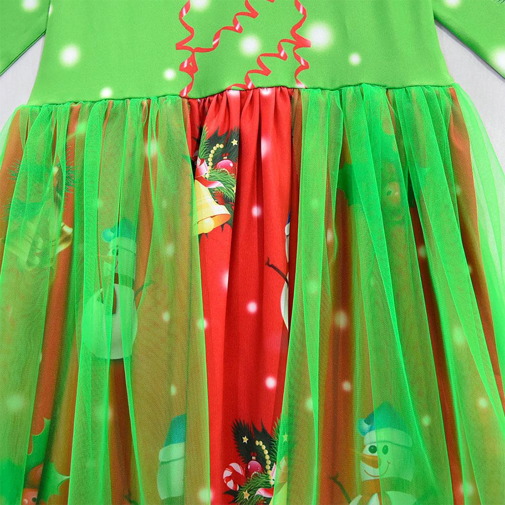 Kerst Meisjes Kinderen Kostuums Lange Mouwen Jurk + Sjaal Twee Stuk Pak Outfit Voor 8 Jaar En boven