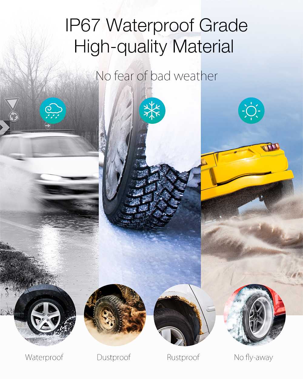 Imars  t240 tpms solenergi dekktrykk alarm Observere system universell tester trådløs lcd skjerm med 4 eksterne sensorer