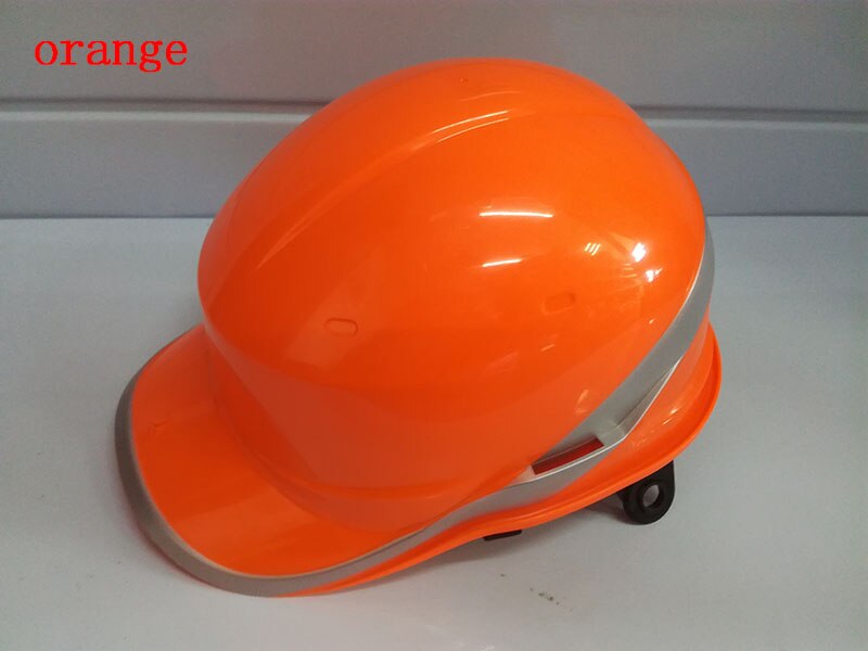 Casco de seguridad con aislamiento de Material ABS, casco de trabajo con raya de fósforo, protección aislante para sitio de construcción, 102018: Naranja