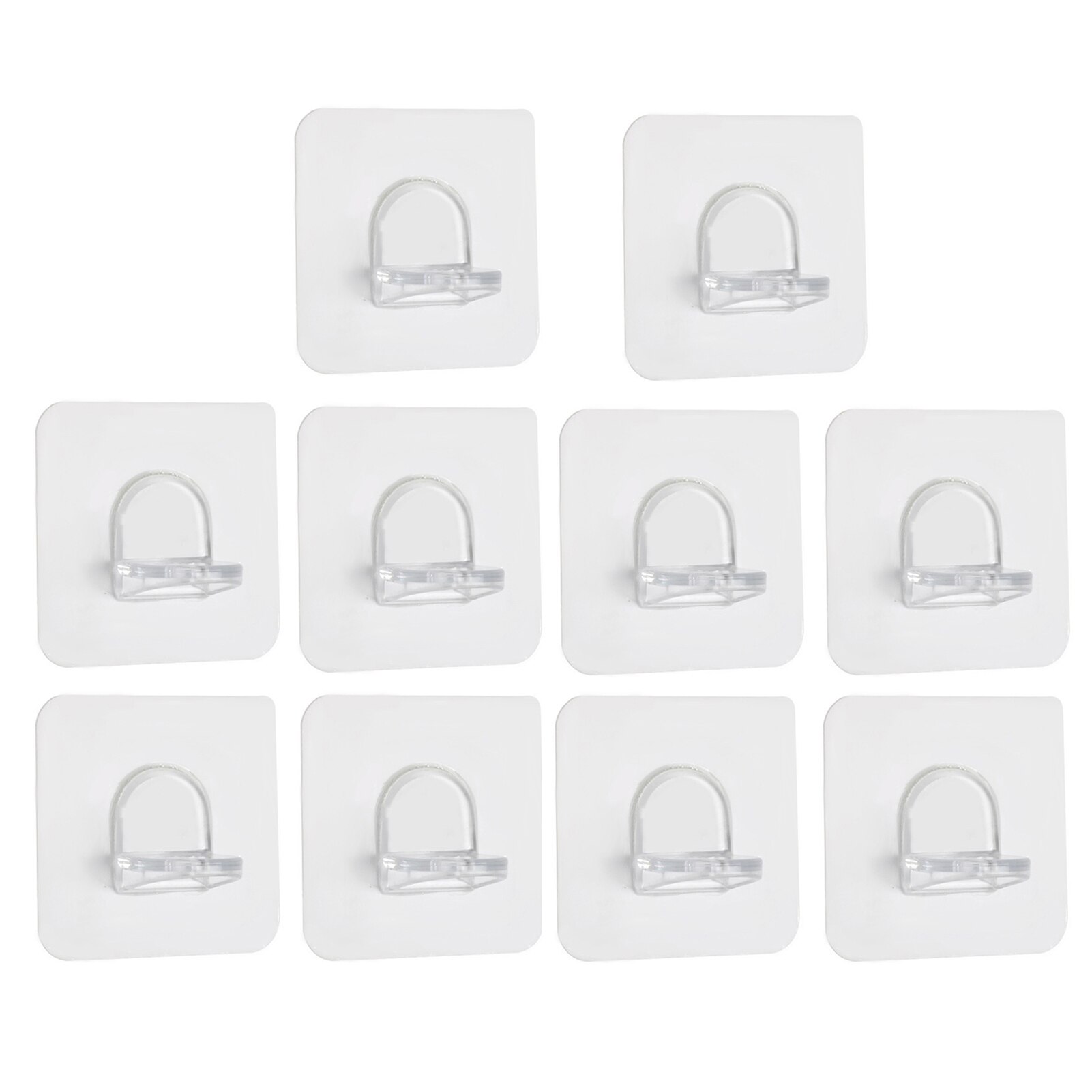 10 pçs suporte de placa de prateleira peg soco livre adesivo suporte de carga-rolamento clips guarda-roupa partição camada fixa colar gancho suporte